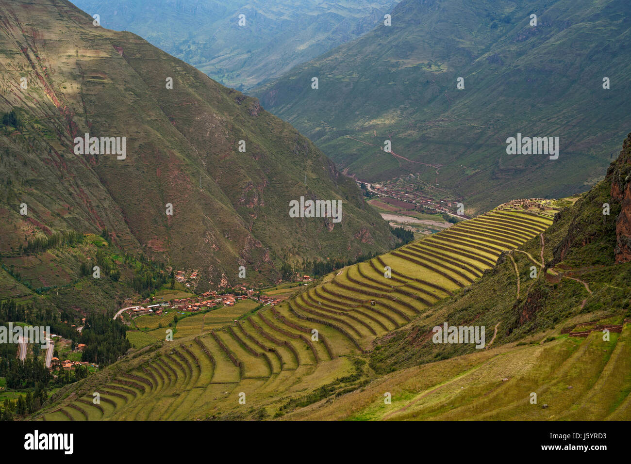Pisac; Sacred Valley, Peru Stock Photo