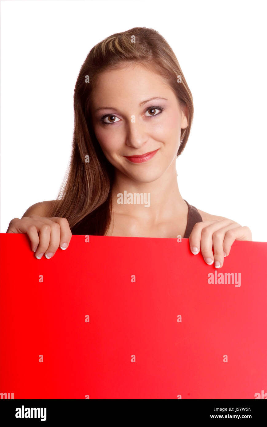 woman with board Stock Photo Alamy