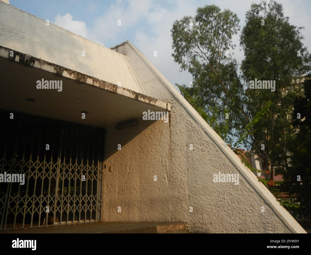 The 1968 Santa Mesa Manila Interfaith Chapel, located at the Polytechnic University of the Philippines, is a significant architectural and religious site, known for its interfaith design and inclusive religious symbolism. Stock Photo