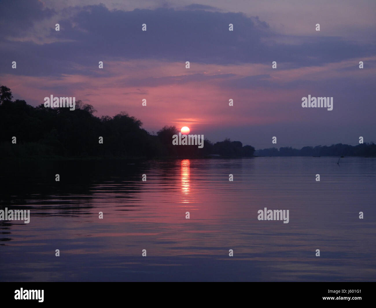 This image captures a beautiful sunset over the Riverside Districts of ...