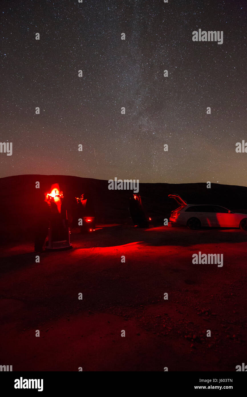 stargazing in snowdonia national park Stock Photo