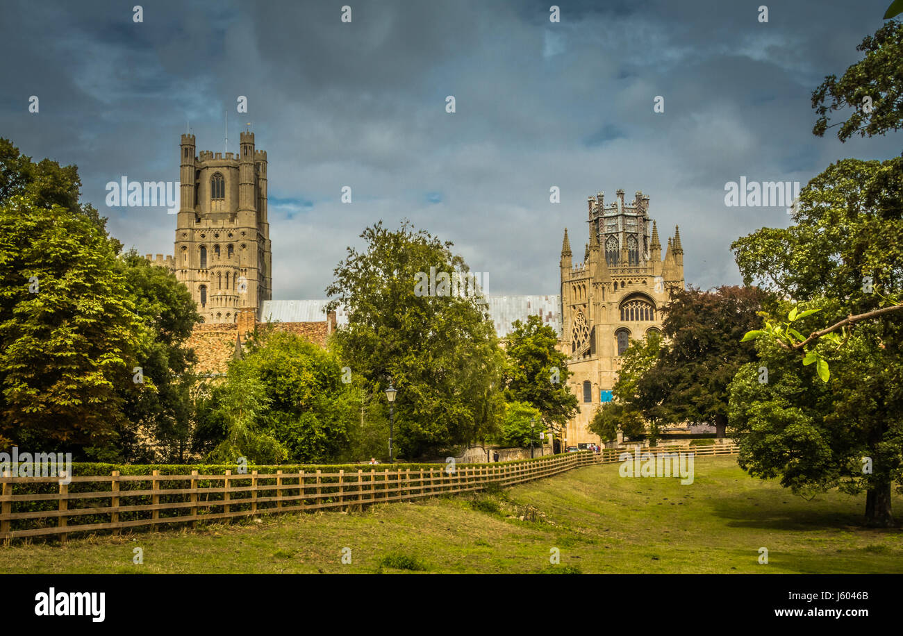 Ely Cathedral from the South Stock Photo - Alamy