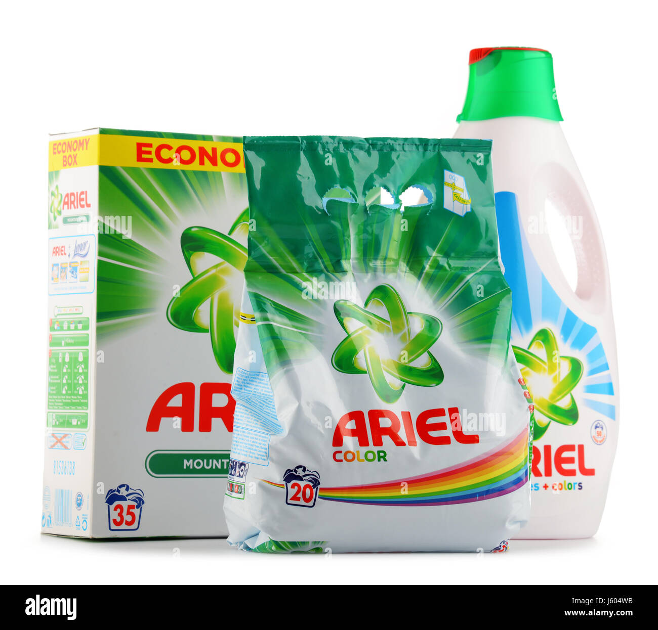 POZNAN, POLAND - JUNE 24, 2016: Ariel is a laundry detergent product the  flagship brand of Procter & Gamble corporation headquartered in Cincinnati,  O Stock Photo - Alamy