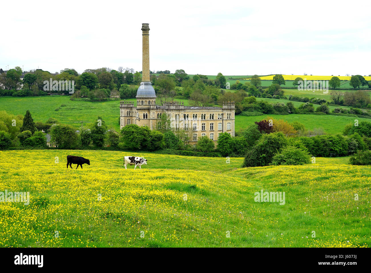 Bliss Mill - an old tweed mill on the edge of Chipping Norton, Oxfordshire. Stock Photo