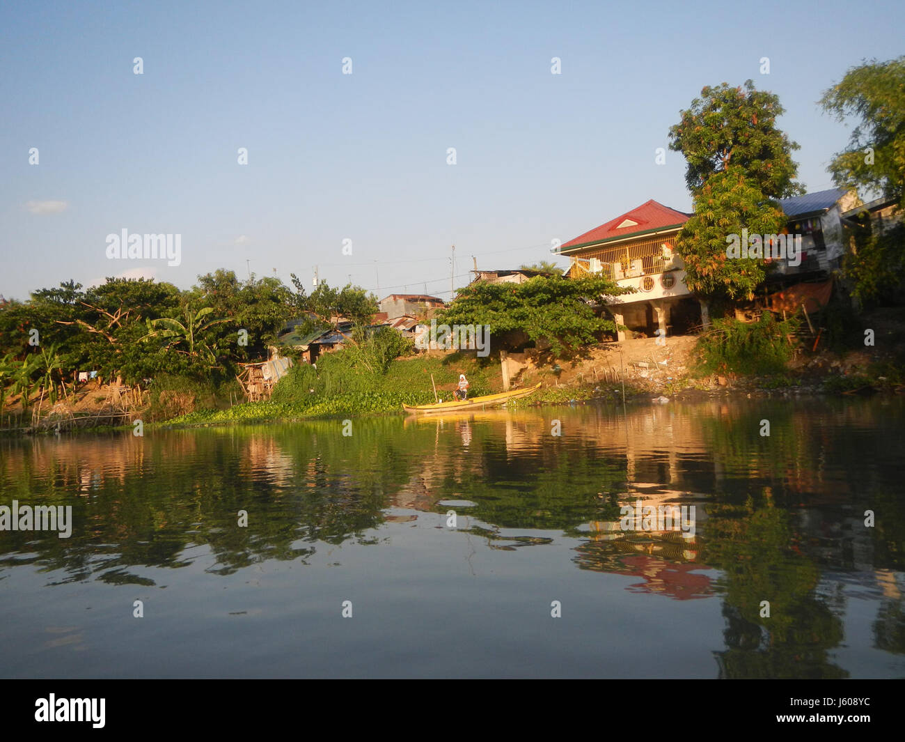 A view of the riverside districts in Calumpit, Bulacan, and Apalit ...