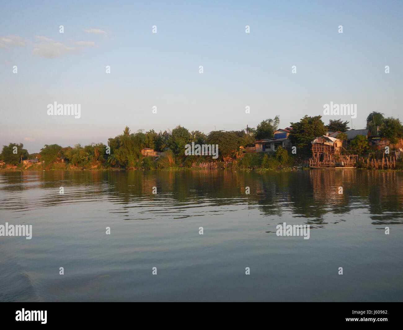 The image captures the scenic views of the riverside districts between ...