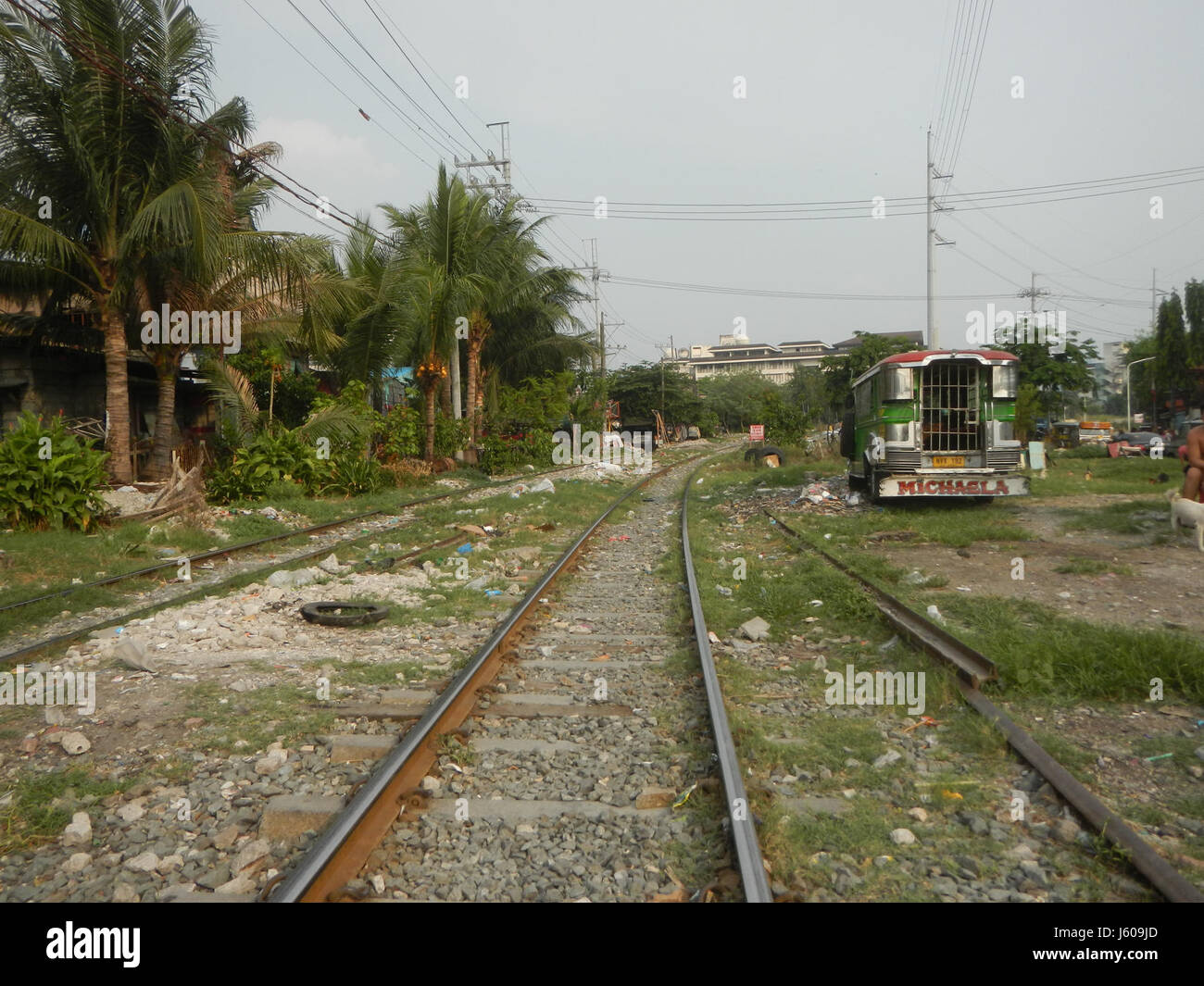 01511 Santa Mesa PNR Station Pandacan Railway tracks Manila 22 Stock