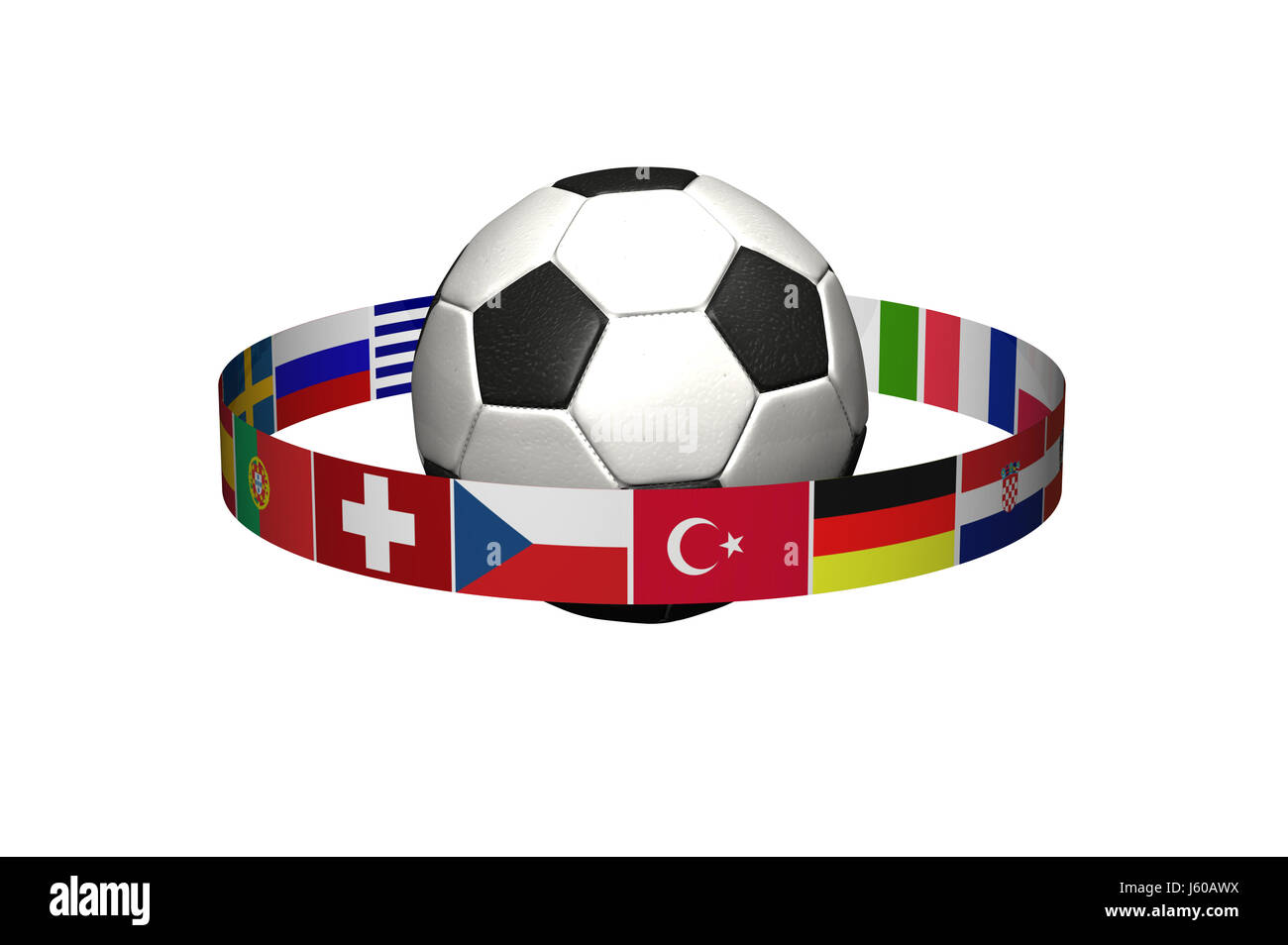 flags championship sport sports soccer football stadium flags championship Stock Photo