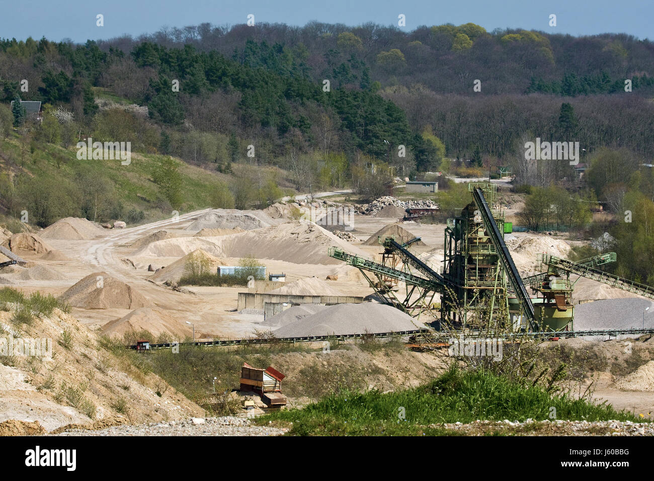 Spring Ramp Mining industry engineering gravel spring surface mining heap sands sand ...