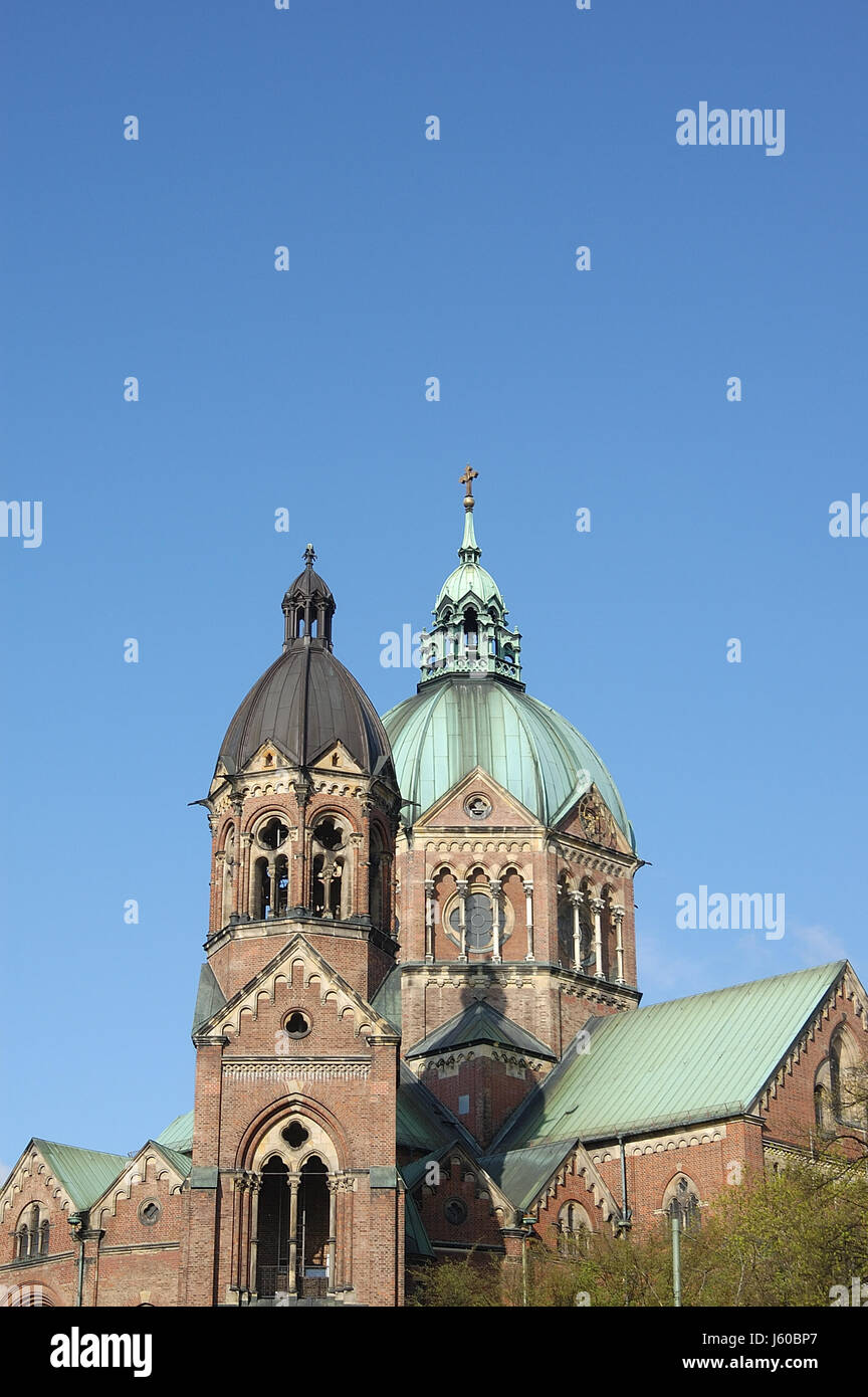 religion church sightseeing munich steeple building of historic ...