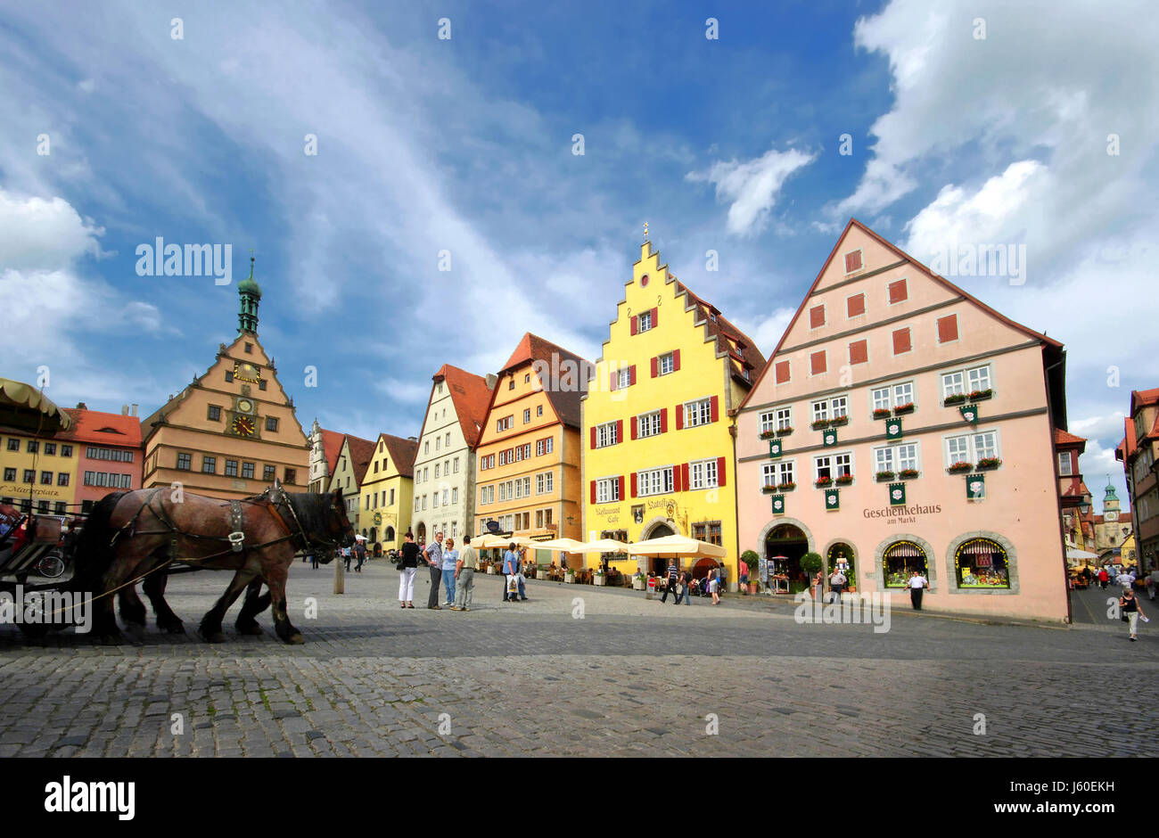 holiday vacation holidays vacations old town sightseers tourists sightseeing Stock Photo