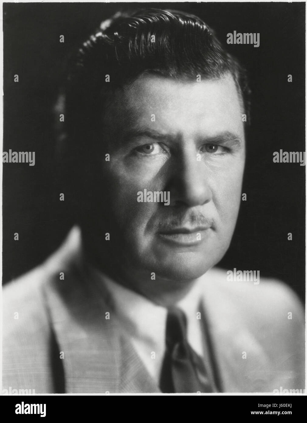 Actor George Bancroft, Publicity Portrait, 1930's Stock Photo