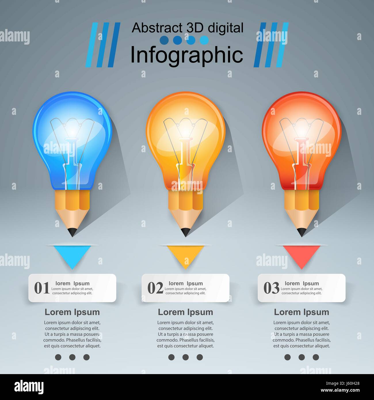 Infographic design. Bulb, Light icon Stock Vector Image & Art - Alamy