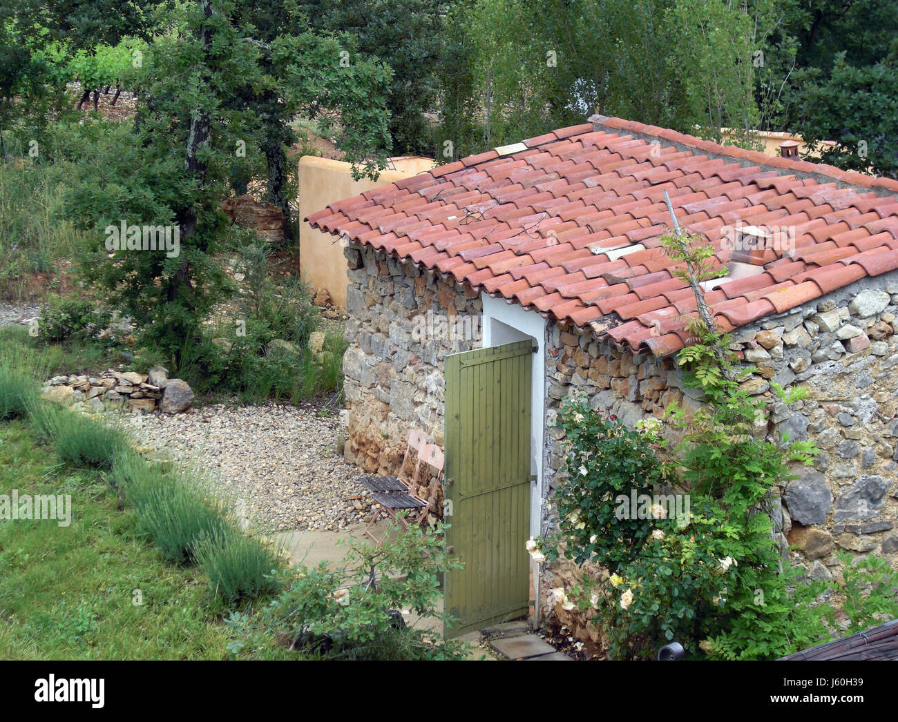 small stone house - guest house Stock Photo