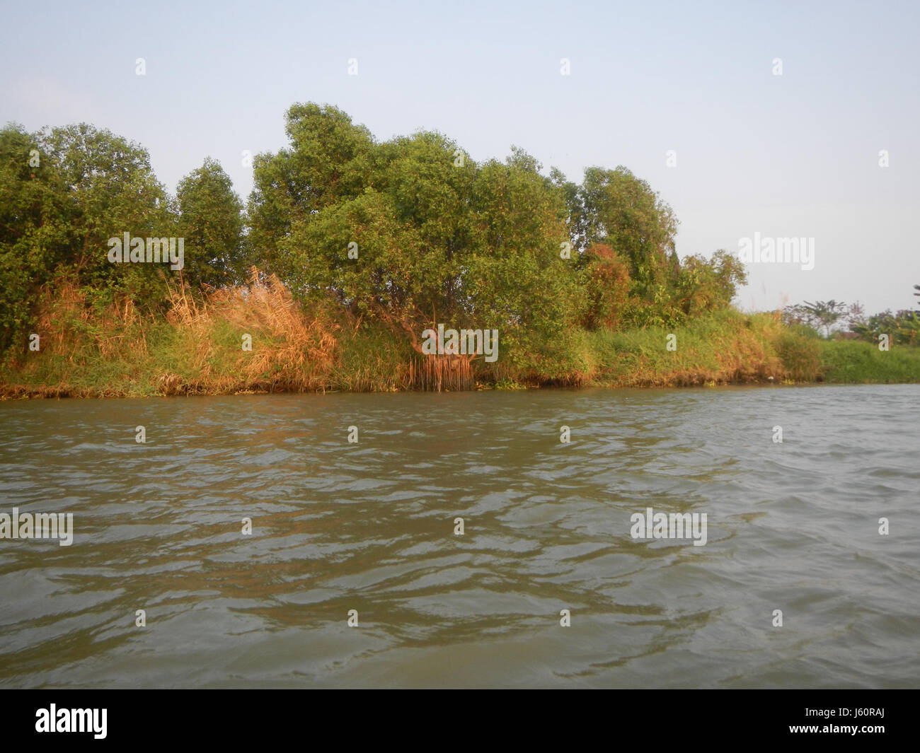 This image captures the river districts and villages along the ...