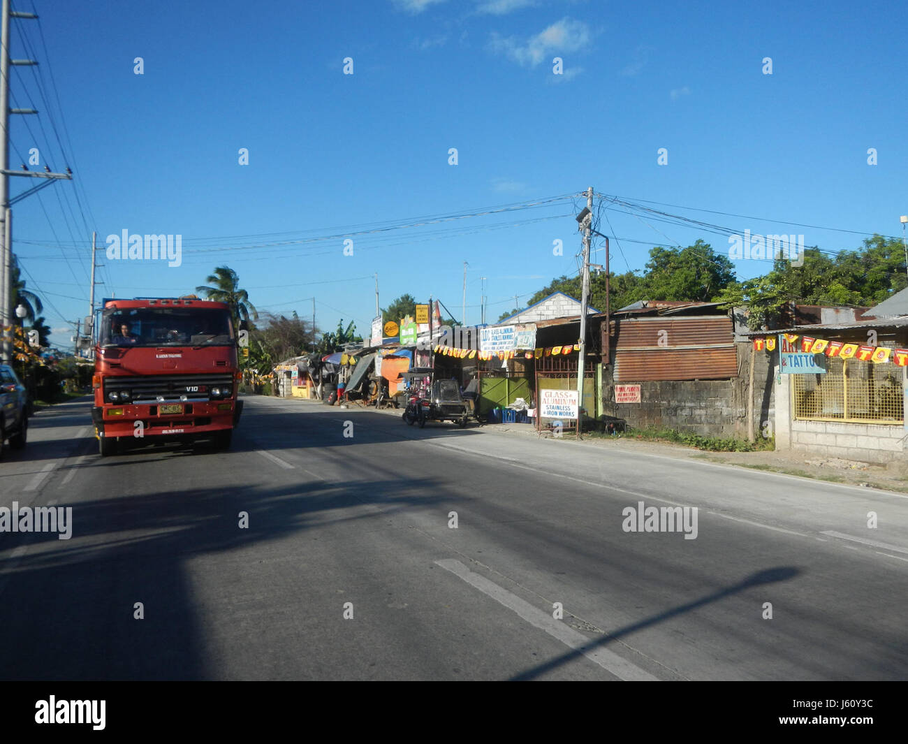 02756 San Isidro, Nueva Ecija Highway Resort Roads Schools 34 Stock