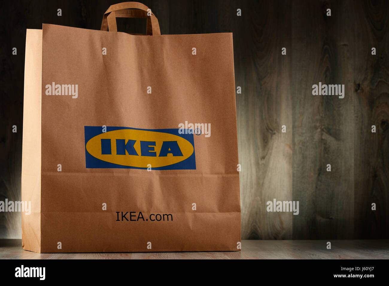 POZNAN, POLAND NOV 3, 2016 Founded in Sweden in 1943 IKEA is world's largest furniture