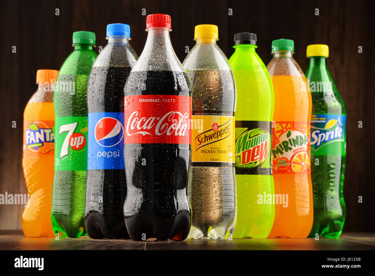 POZNAN, POLAND JAN 18, 2017 Global soft drink market is dominated by