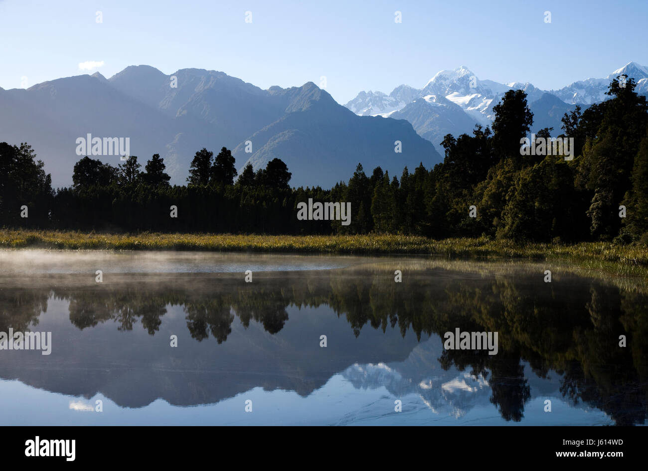 Lake Matheson New Zealand Fox Glacier Nature Walk Stock Photo - Alamy