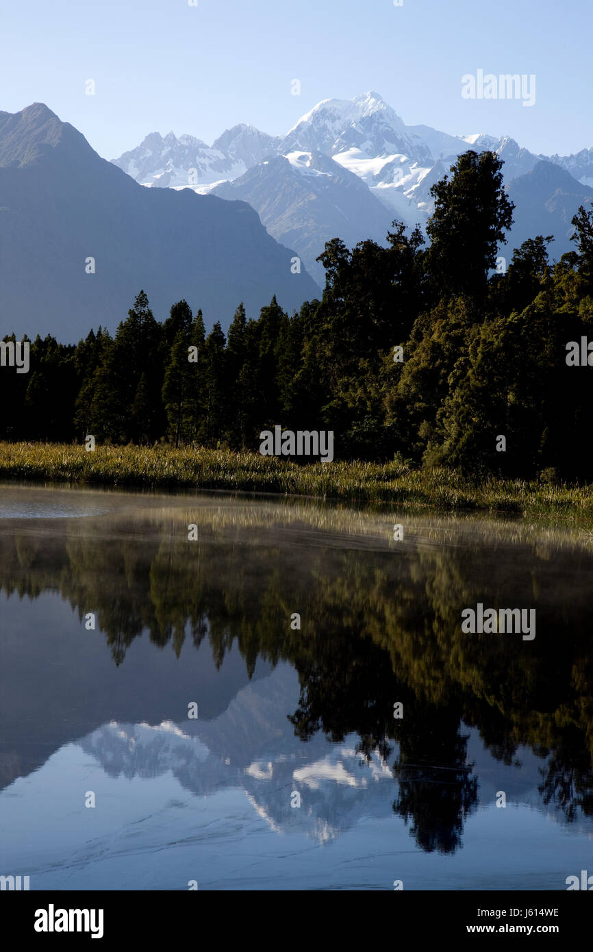 Lake Matheson New Zealand Fox Glacier Nature Walk Stock Photo - Alamy