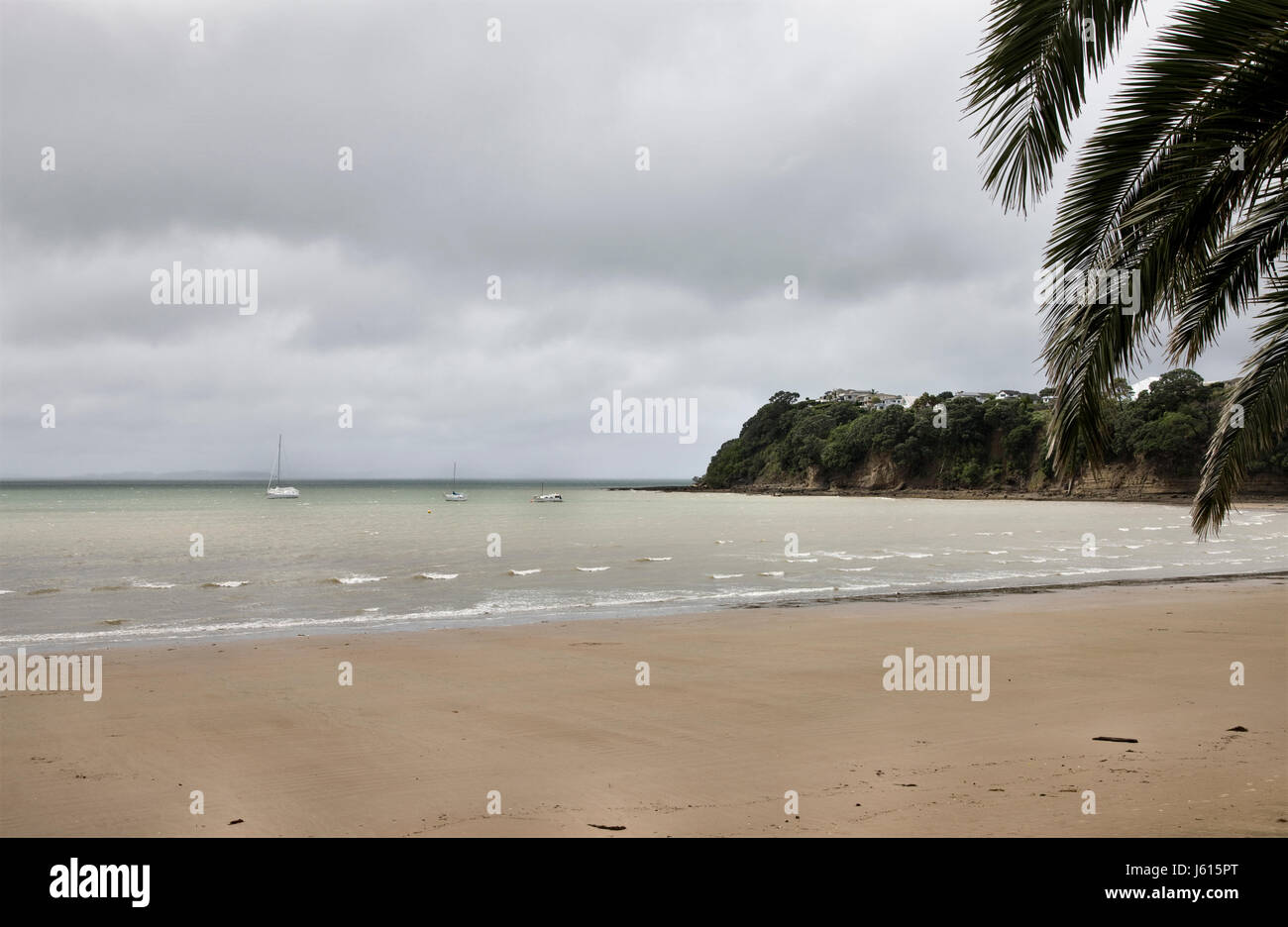 Stanmore Bay New Zealand beach front town Stock Photo Alamy