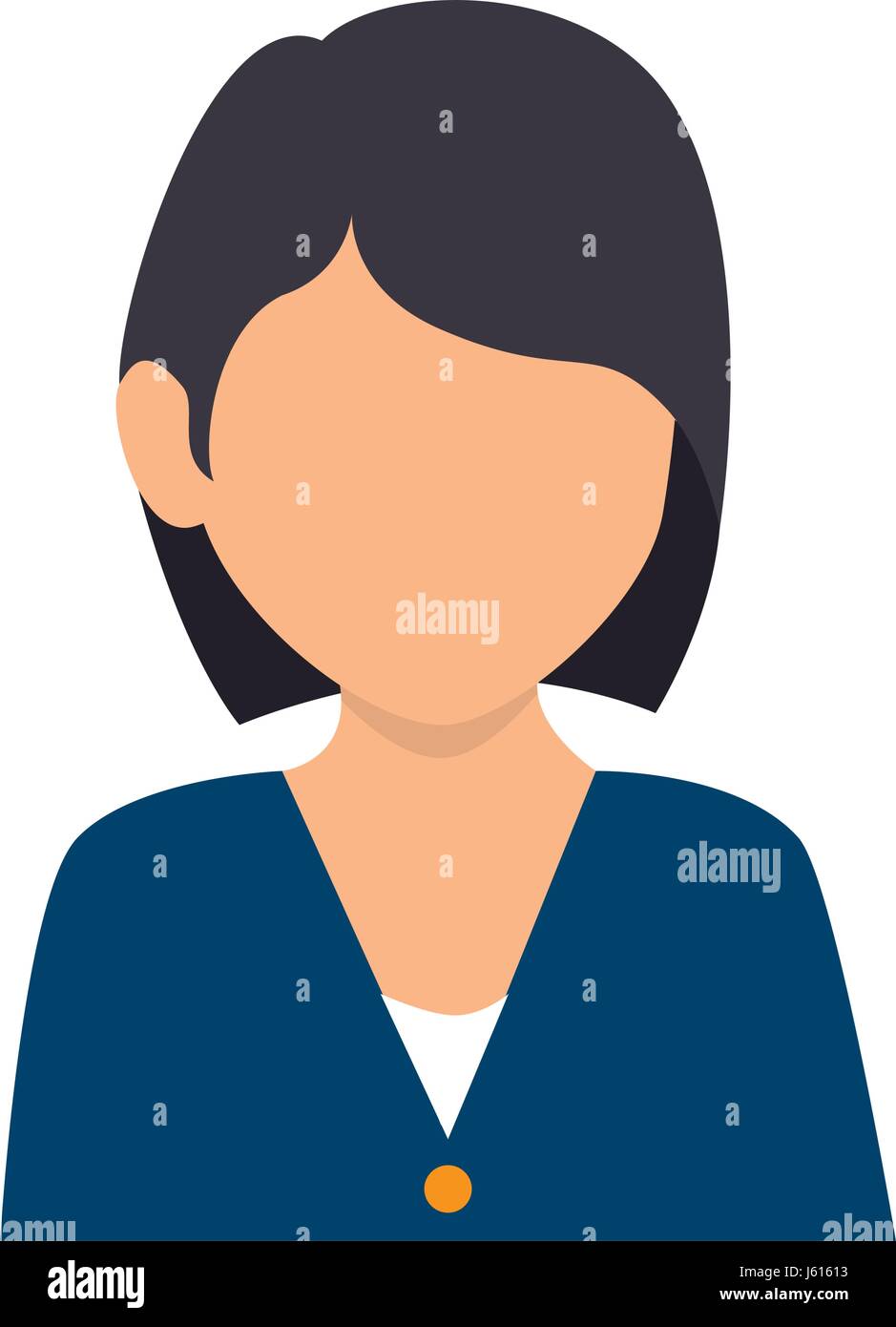 beautiful and young woman character Stock Vector Image & Art - Alamy