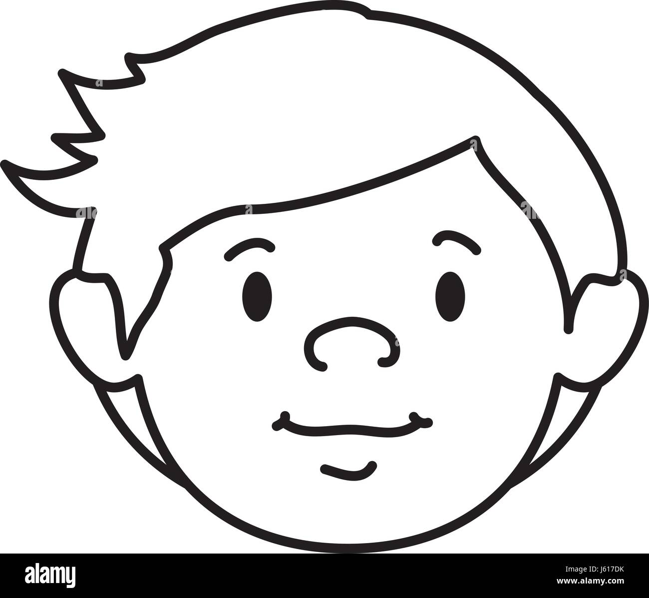 brother face clipart black and white