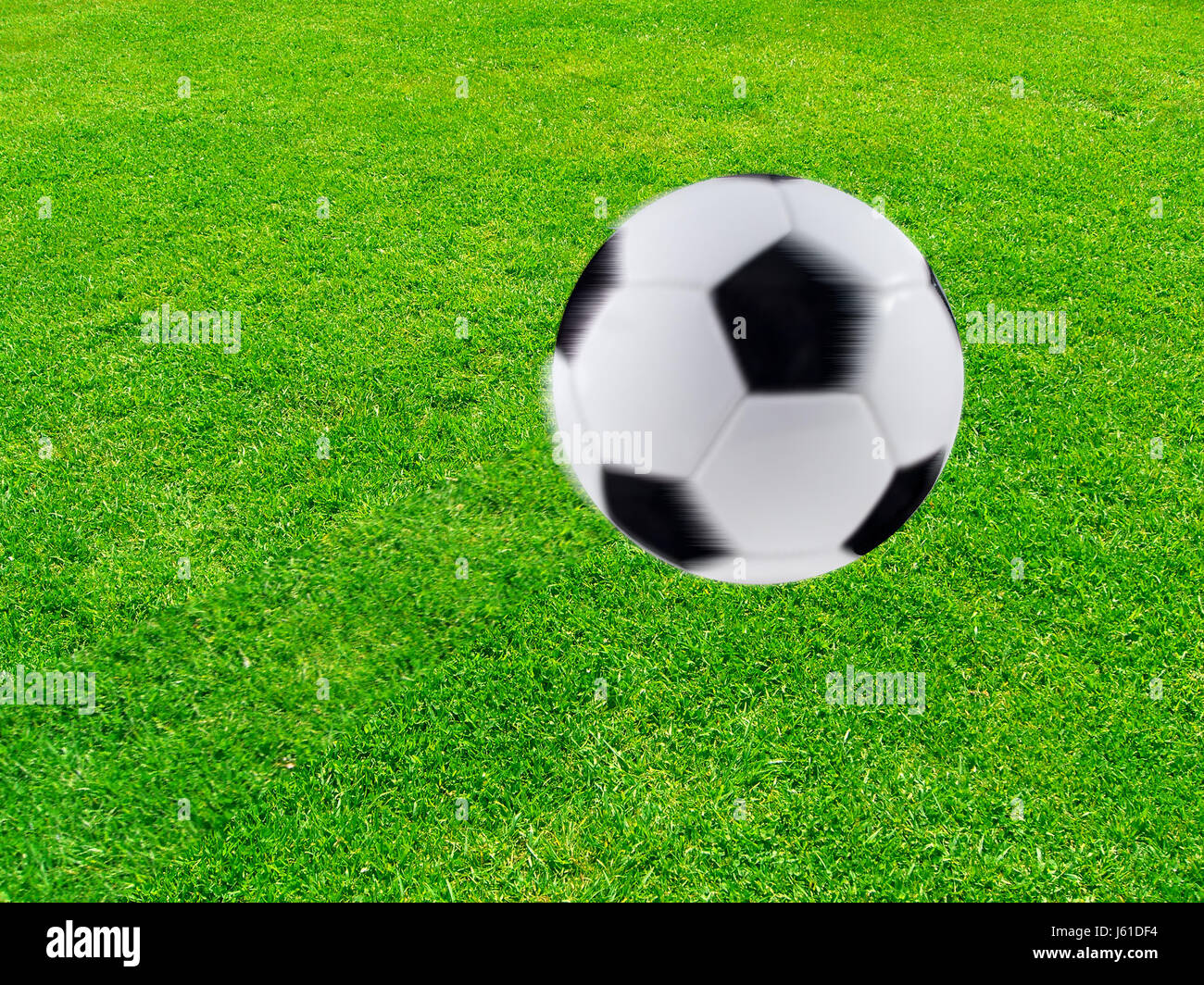 football - shot - turf Stock Photo