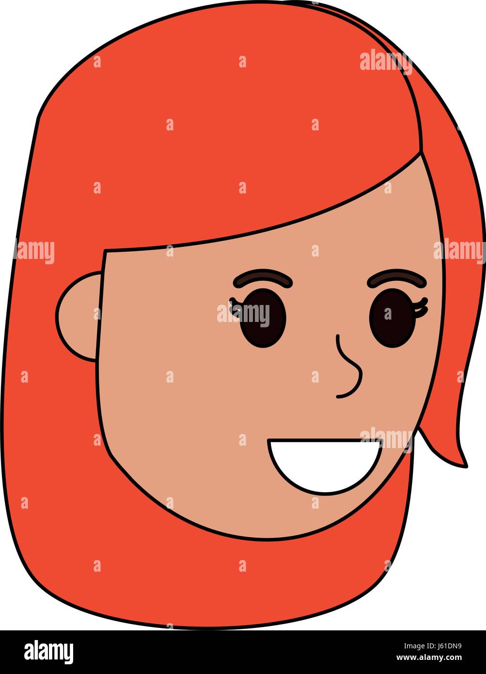 color image cartoon side view face girl with redhair short Stock Vector Image & Art - Alamy color image cartoon side view face girl with redhair short Stock Vector Image & Art - Alamy