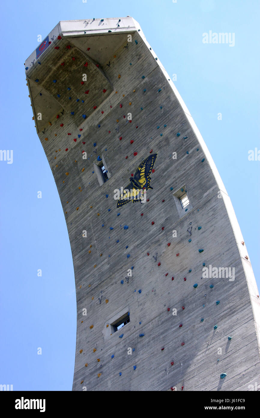 climbing wall Stock Photo