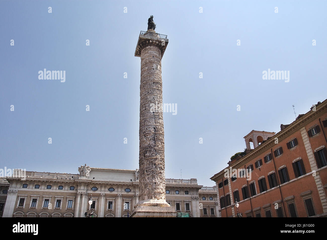 marcus aurelius column in rome Stock Photo - Alamy