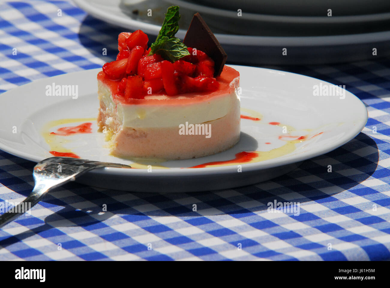 cake pie dainty piece of cake kitchens dessert cakes strawberries progenies Stock Photo