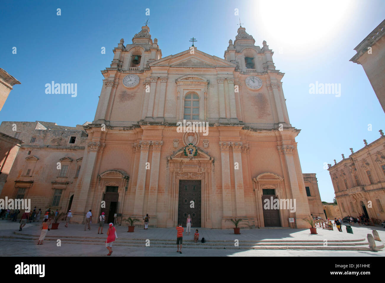 malta,mdina - st peter paul cathedral Stock Photo