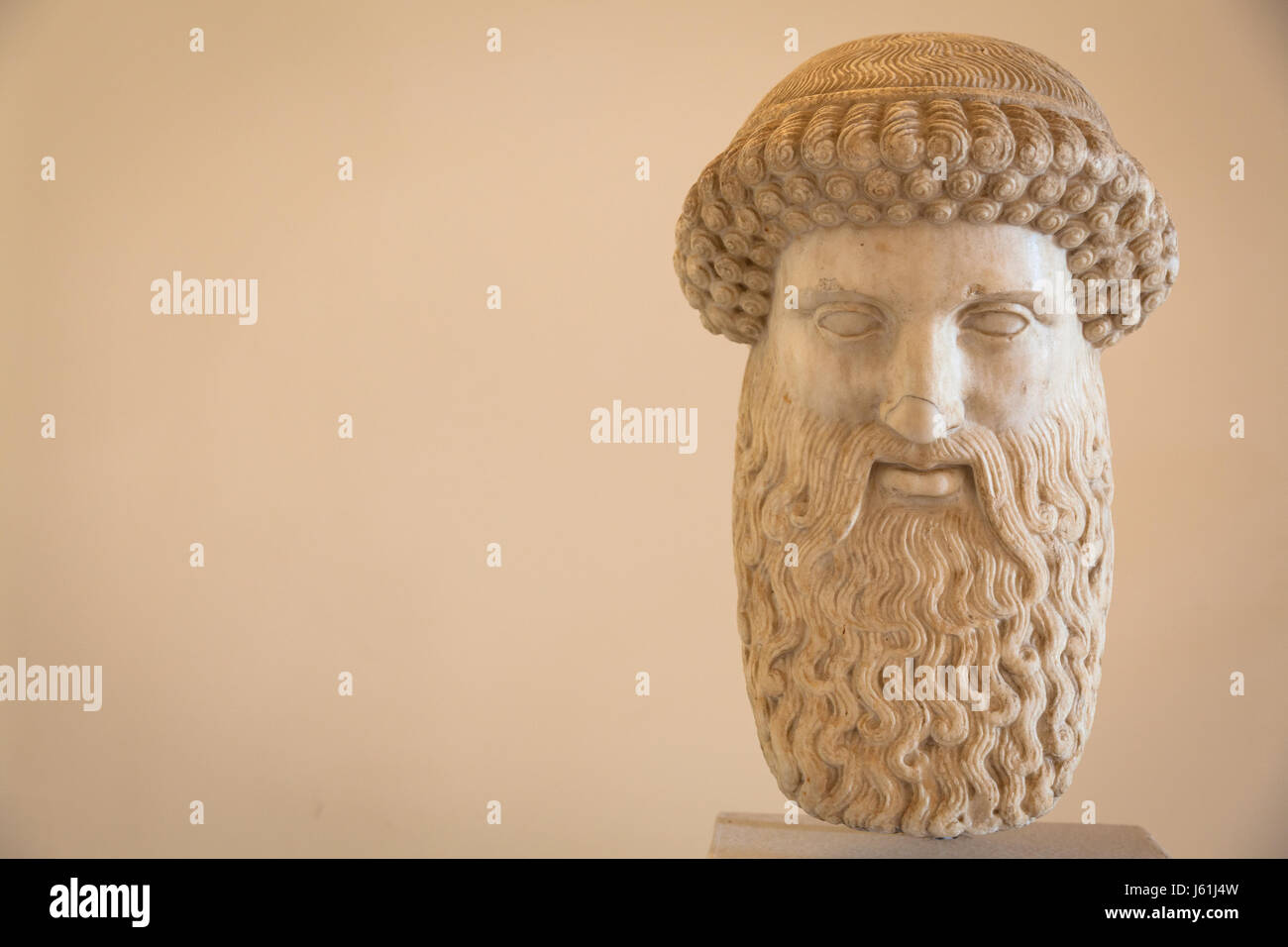 2nd Century AD, marble. Hermes head. Stock Photo