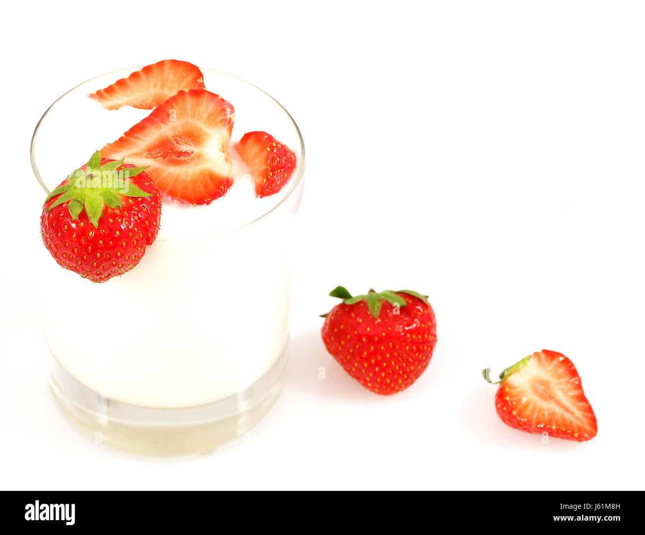 fruity cream dessert shine shines bright lucent light serene luminous vitamine Stock Photo
