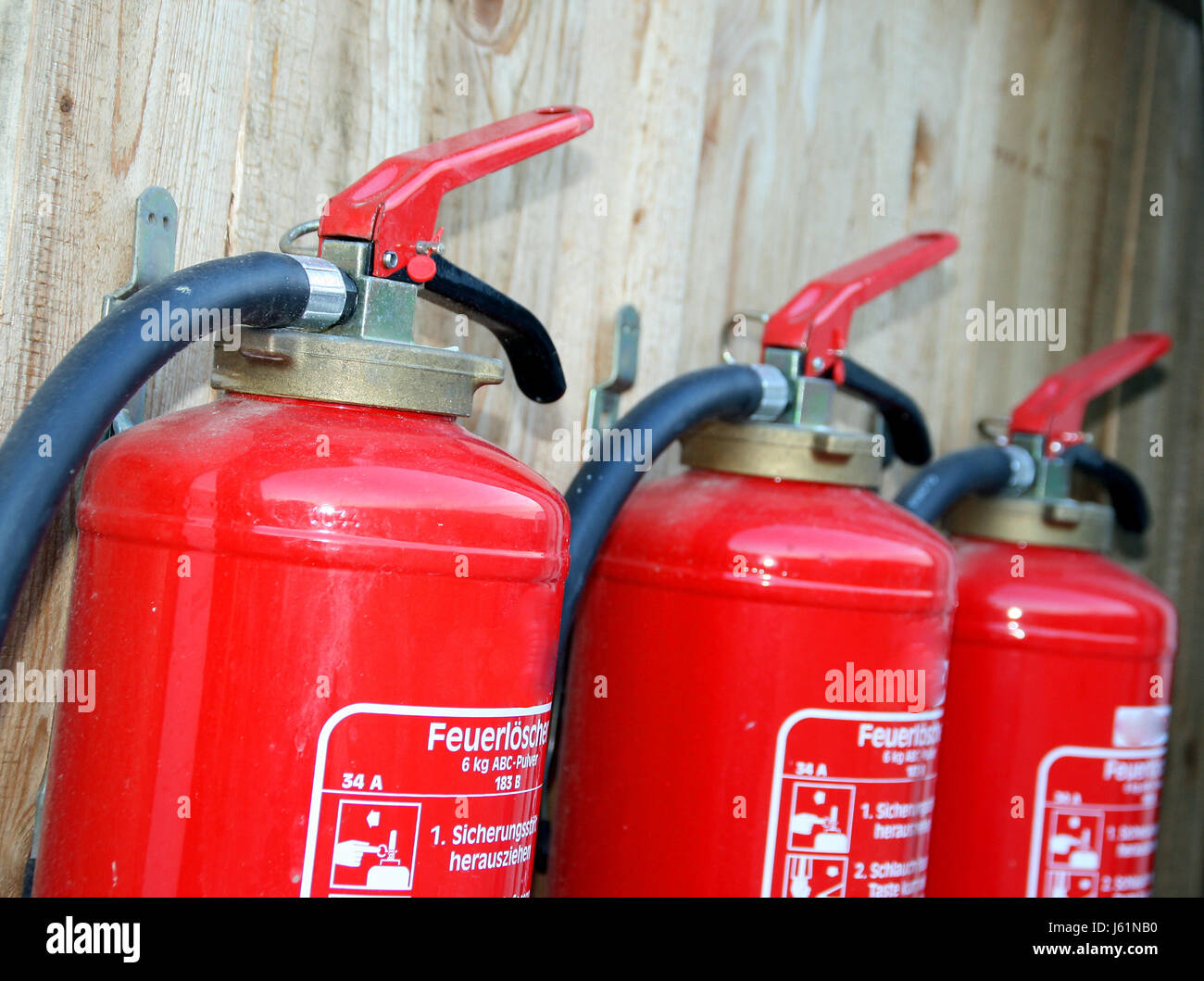 extinguisher fire-fighting equipment system of security services foam Stock Photo
