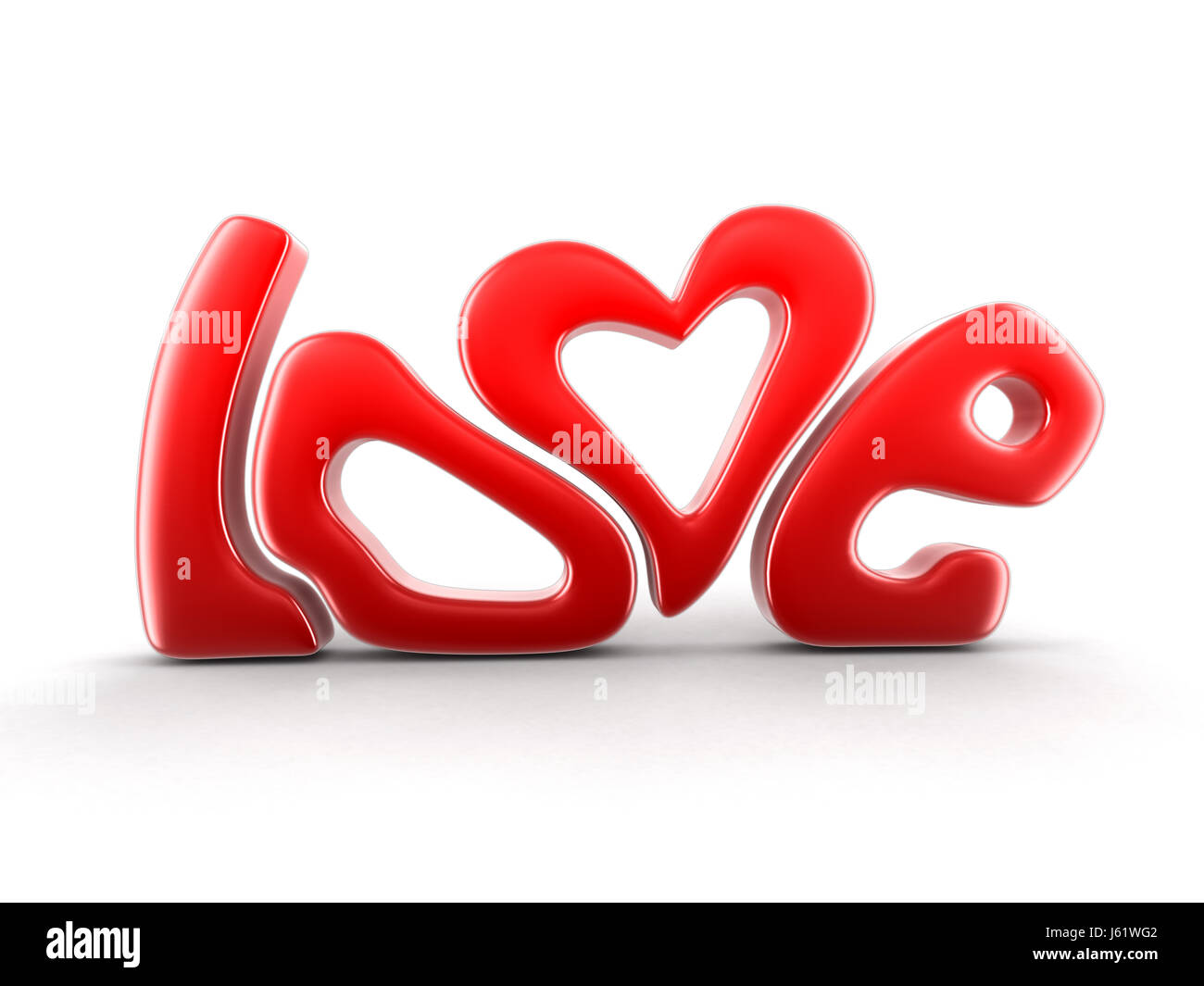 Text love. Image with clipping path Stock Photo Alamy