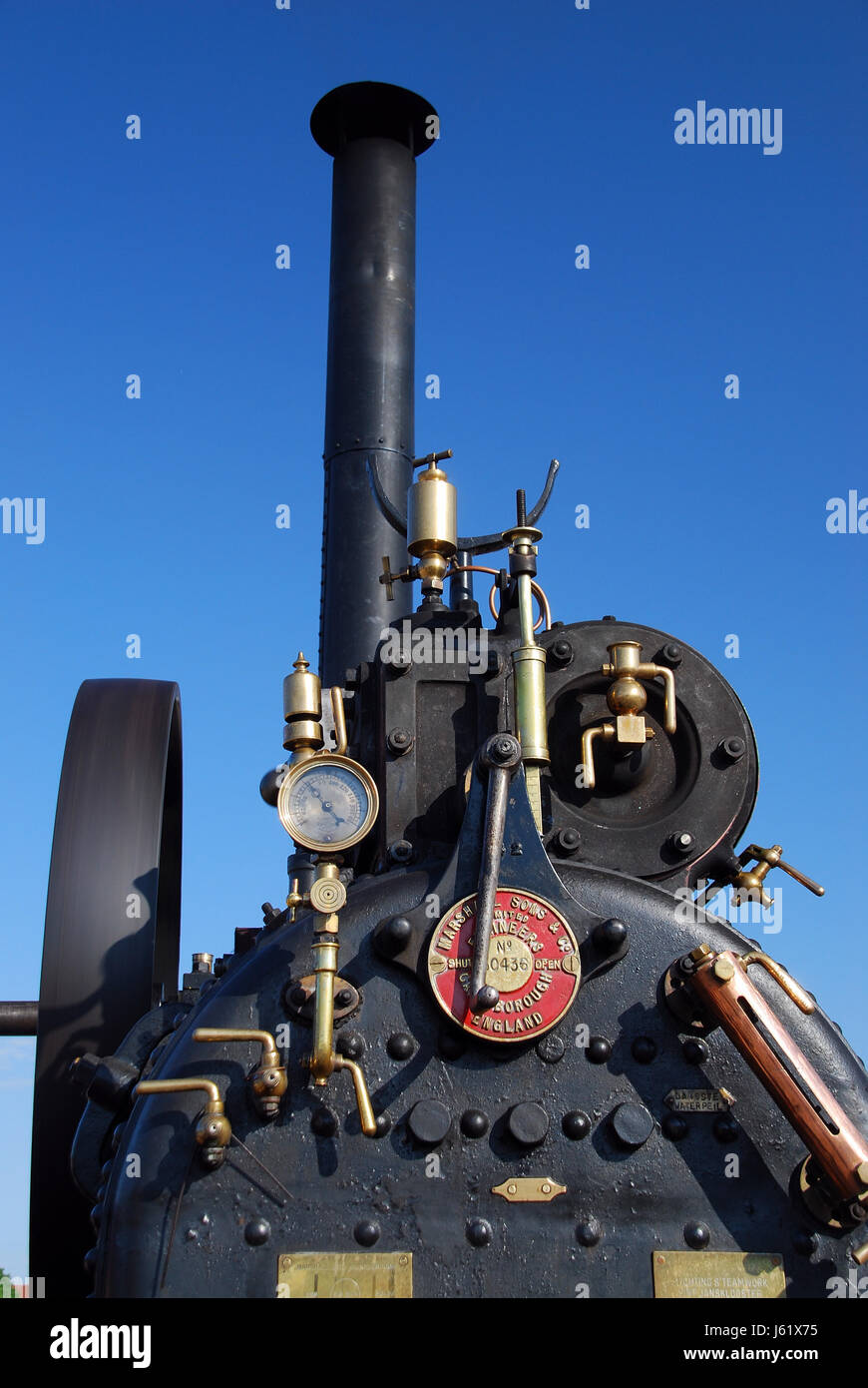 smoke smoking smokes fume railway locomotive train engine rolling stock vehicle Stock Photo