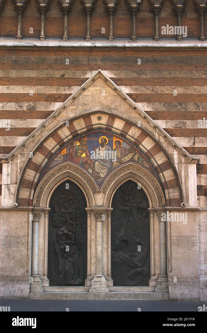 Religious Gate Rome church goal passage gate archgway gantry entrance door Rome roma ...