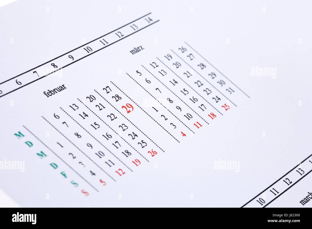 Leap year calendar hi-res stock photography and images - Alamy