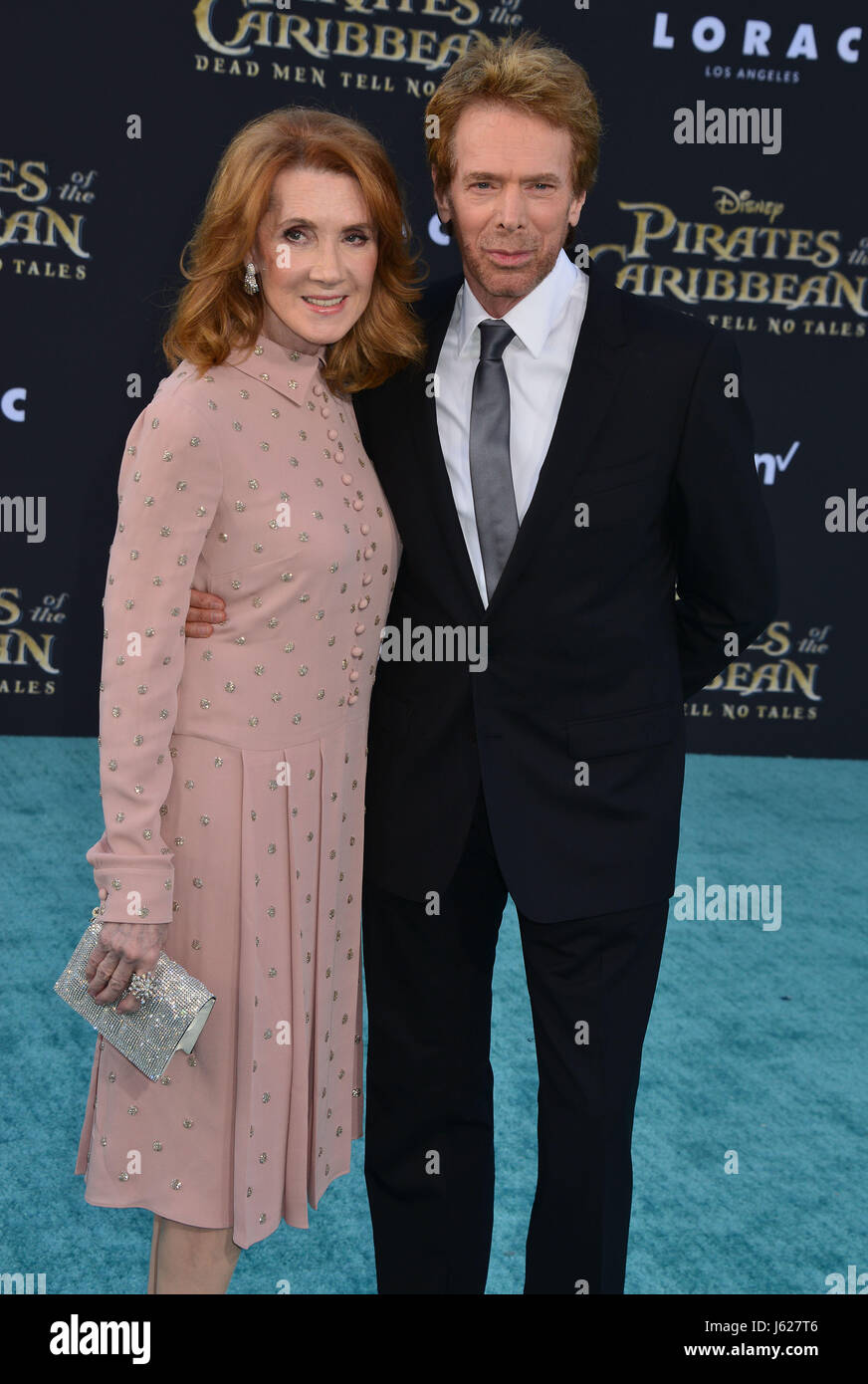 Los Angeles, USA. 18th May, 2017. Jerry Bruckheimer - producer and wife 064 arriving at The Pirates Of The Caribbean- Dead Men Tell No Tales Premiere at the Dolby Theatre in Los Angeles. May 18, 2017. Credit: Tsuni / USA/Alamy Live News Stock Photo