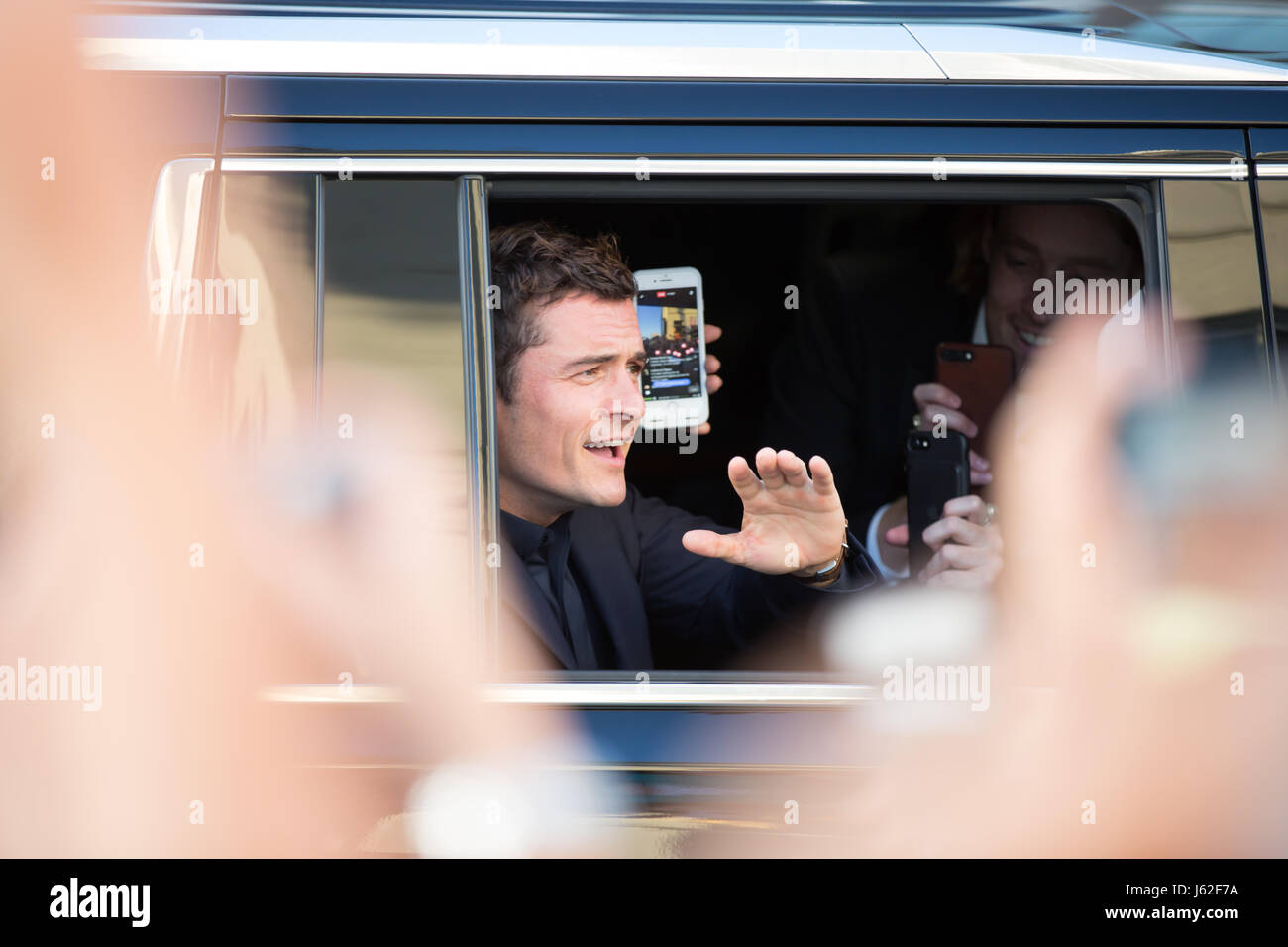 Actor Orlando Bloom attends the premiere of Disney's 'Pirates Of The Caribbean: Dead Men Tell No Tales' at Dolby Theatre on May 18, 2017 in Hollywood, California Stock Photo