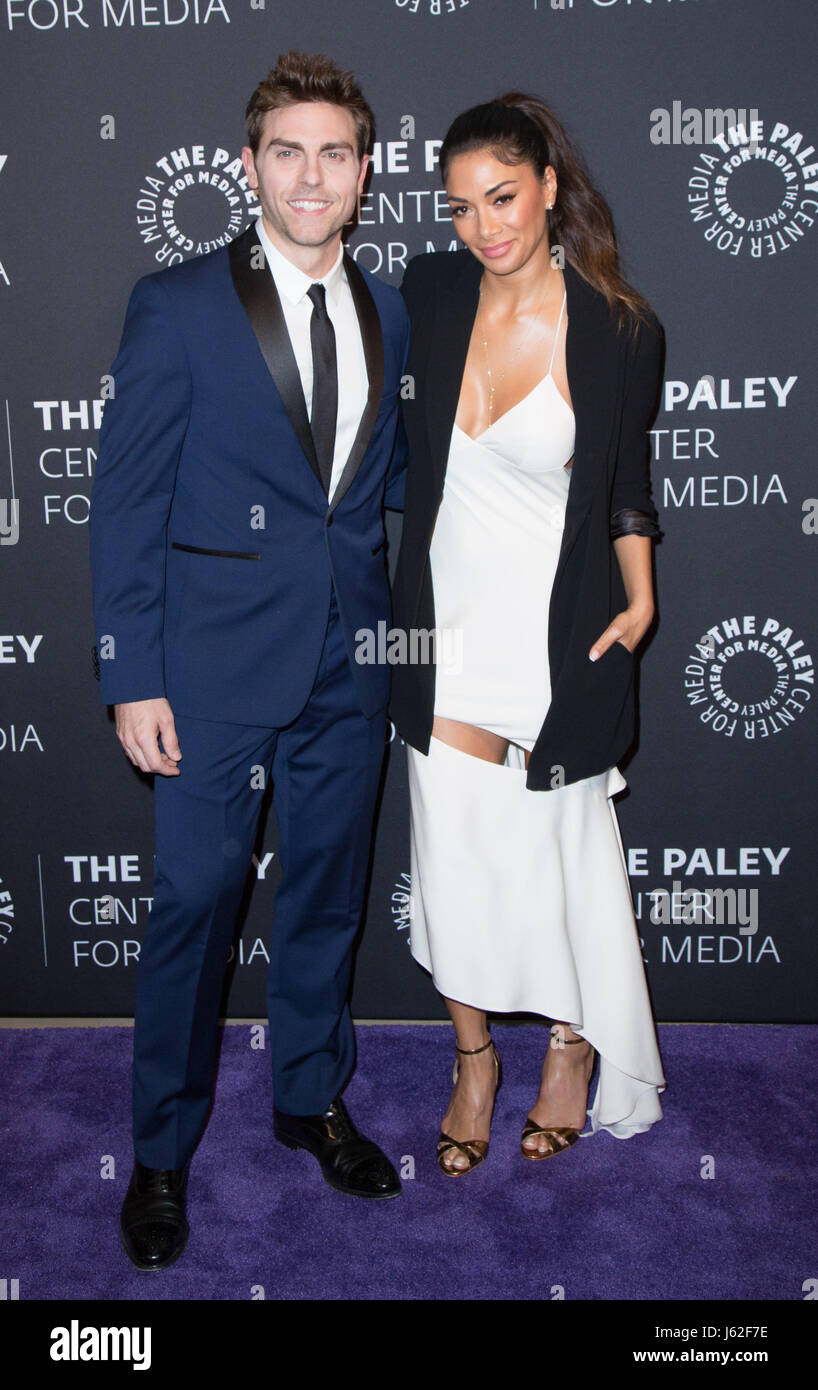 Colt Prattes and  Nicole Scherzinger attend the 2017 PaleyLive LA Spring Season 'Dirty Dancing: The New ABC Musical Event' premiere screening and conversation on May 18, 2017 in Beverly Hills, California Stock Photo