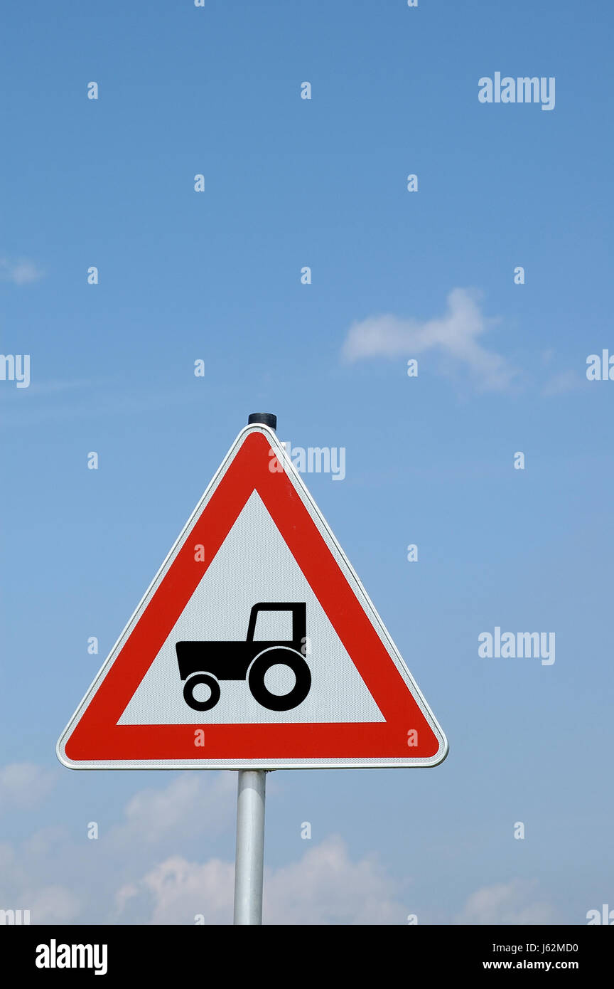 sign signal traffic sign attention tractor tractors commercial vehicles ...
