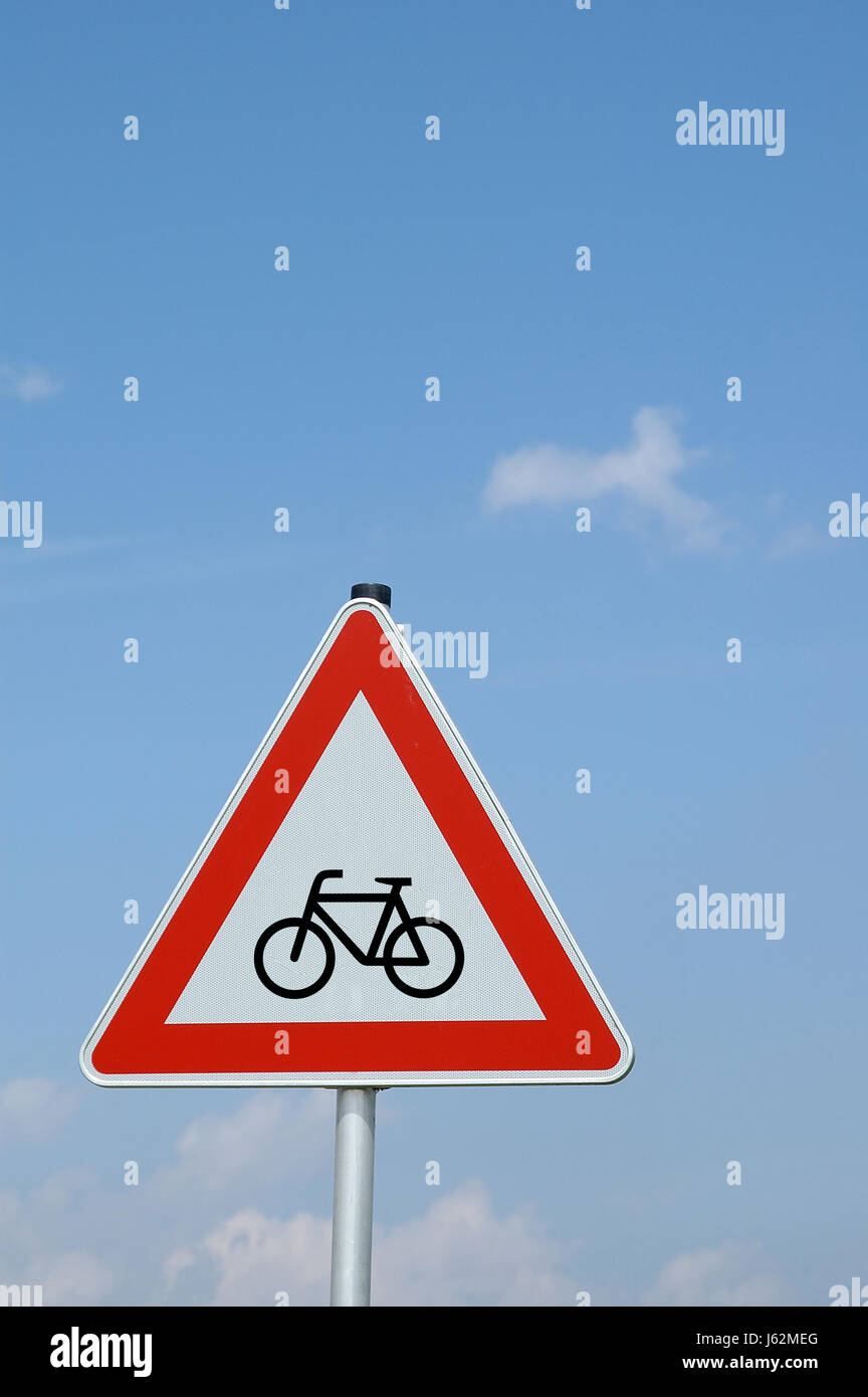 sign signal biker caution attention cycle track bicyclists sign signal ...