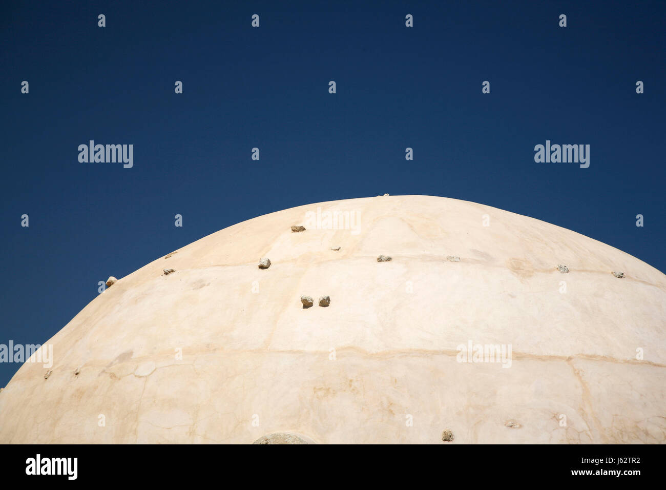 blue stone ellipse firmament sky covering cover blue house building stone Stock Photo