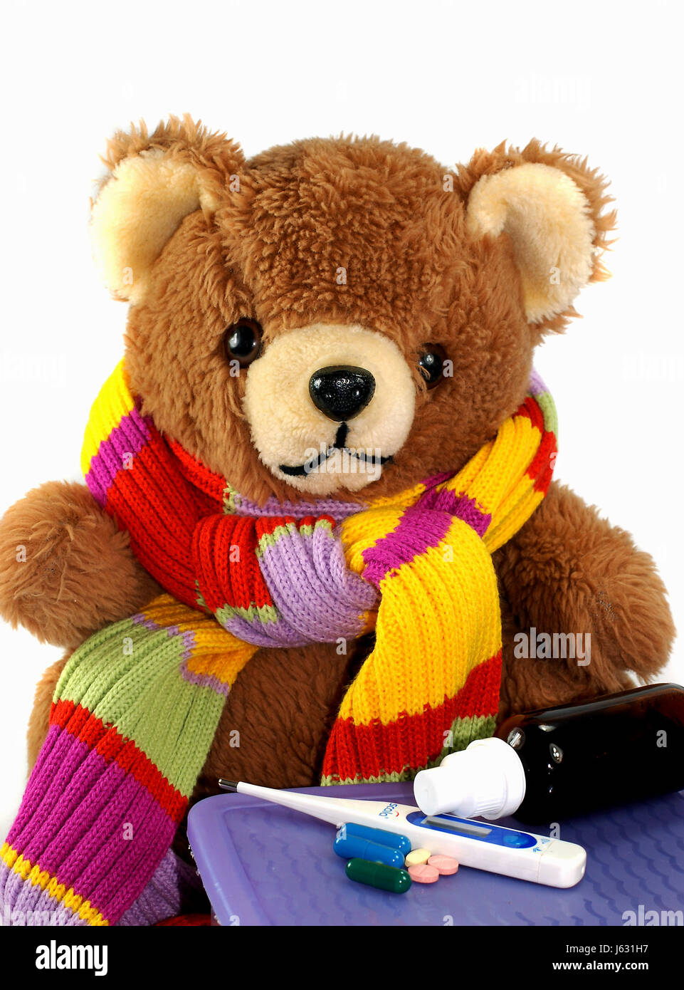 Cold Catarrh Teddy Teddy Bear Teddybear Flu Disease Illness Sickness Sick Ill Stock Photo Alamy