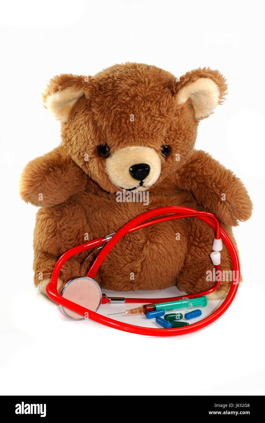 bear teddy teddy bear teddybear means agent medicine drug remedy substance Stock Photo