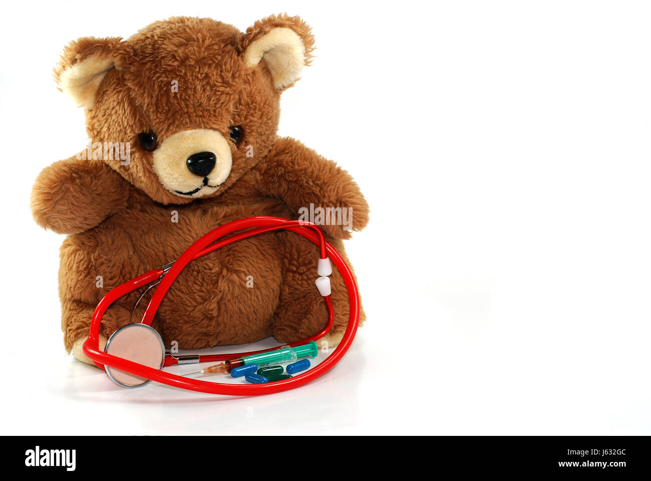 bear teddy teddy bear teddybear means agent medicine drug remedy substance Stock Photo