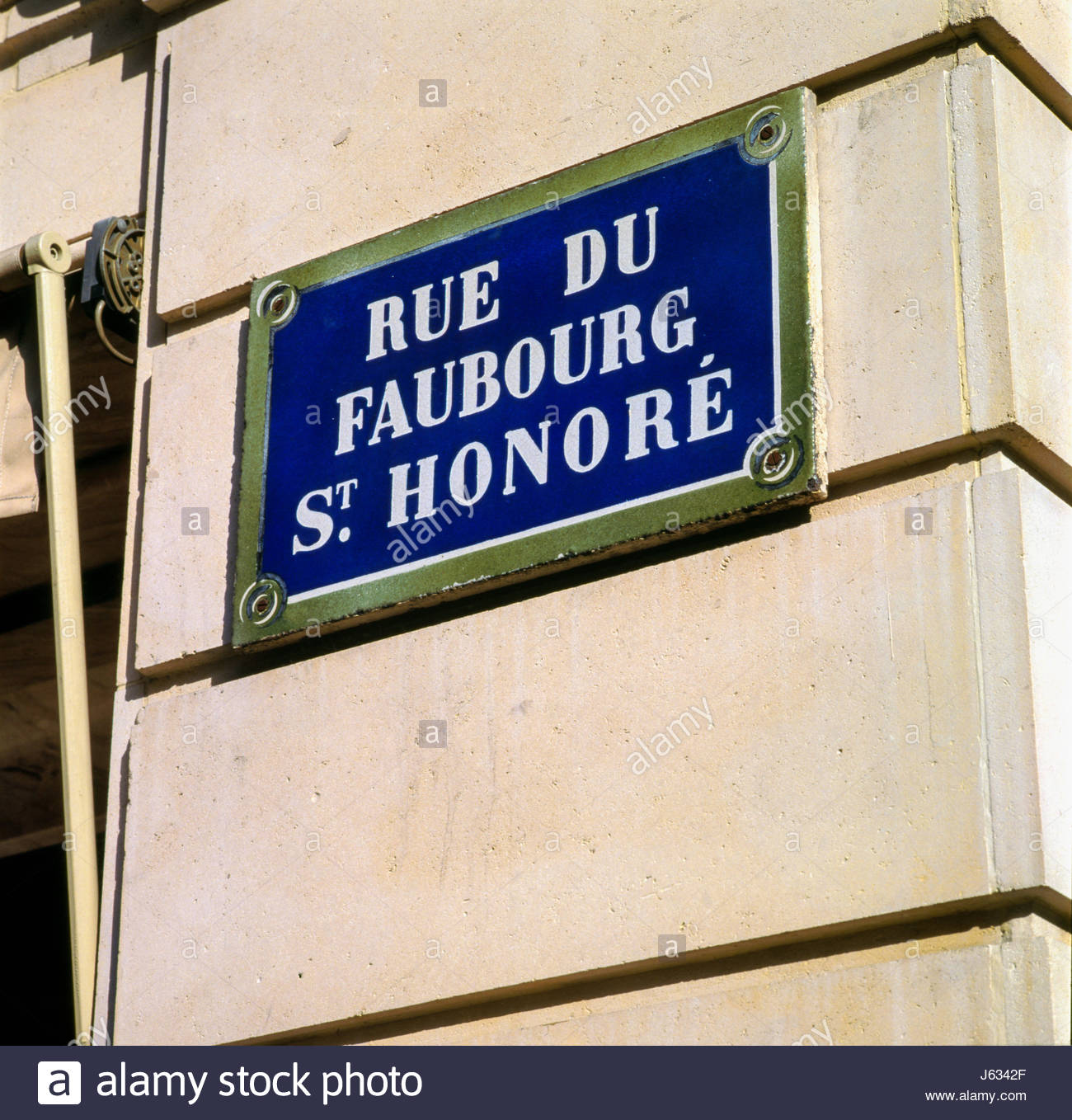 Rue Du Faubourg Saint Honore Paris Stock Photos & Rue Du Faubourg Saint